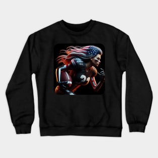 American Woman NFL Football Player #20 Crewneck Sweatshirt